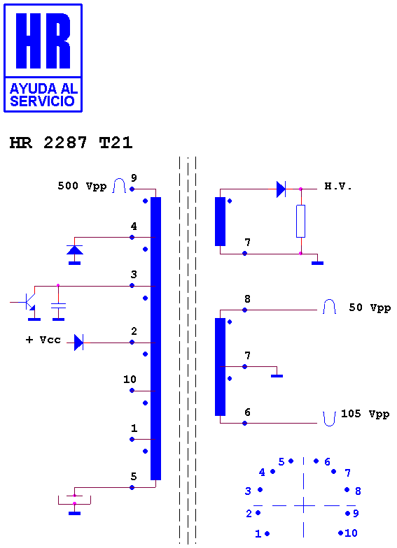 Schematic diagram for HR 2287 T21
